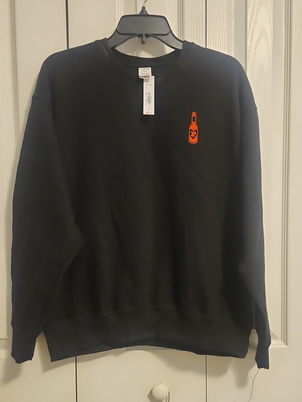 Nwt Victoria Secret Sweatshirt with Orange Bottle Logo